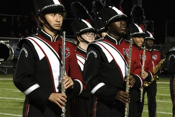 North County High School Marching Band Performing